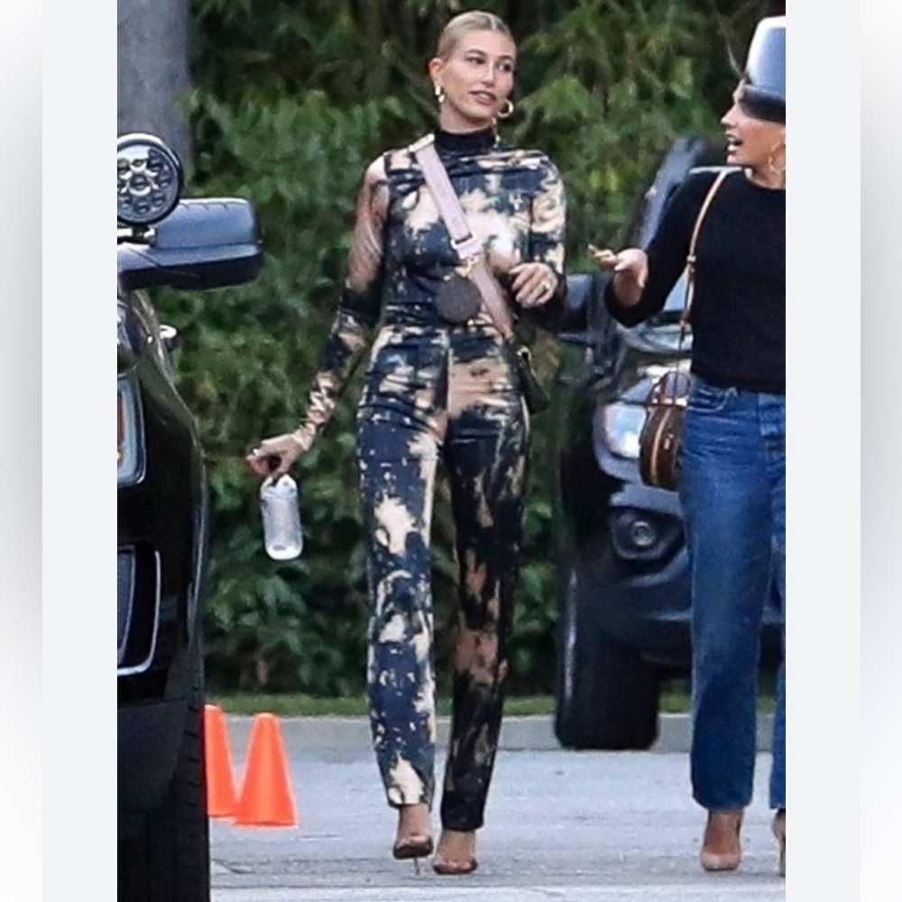 Acne Studios Black and Cream Tie-Dye Blouse